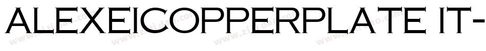 AlexeiCopperplate IT字体转换